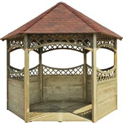 tonnelle en bois red - burger